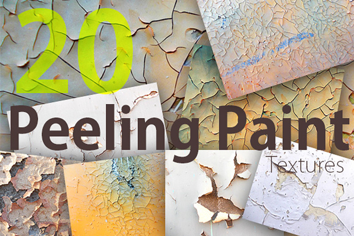 20 Peeling Paint Textures Pack