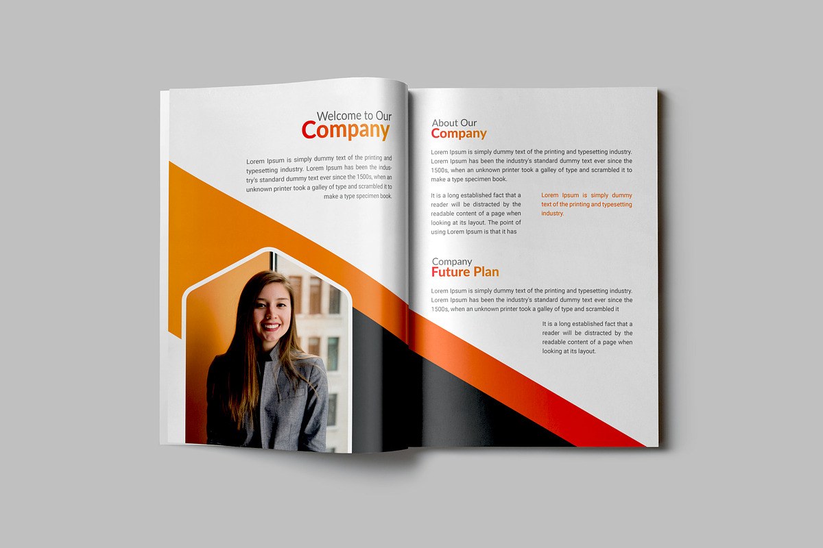 Company Profile Booklet Template, a Brochure Template by VectStock (Photo 2 of 5)