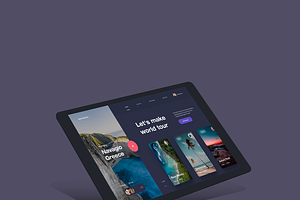 Hero Design For Traveling Website