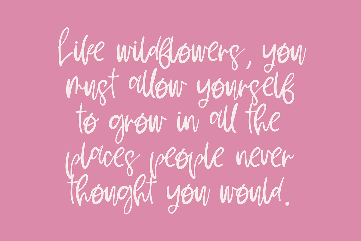 June Blossoms Script, a Handwritten Font by Beck McCormick (Photo 9 of 10)