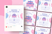 Birthday Celebration Canva Template, a Templates & Theme by TemplateCastleStore (Thumbnail 2 of 7)