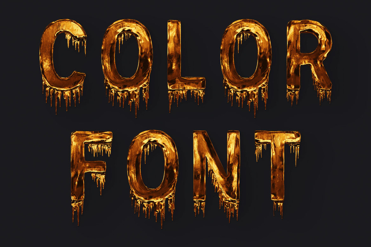 Ice Cold - Color SVG Font, a Font by Deeezy (Photo 2 of 6)