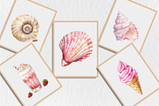 Watercolor Pink Summer Clipart, a Seasonal Illustration by Rose Art (Thumbnail 5 of 5)