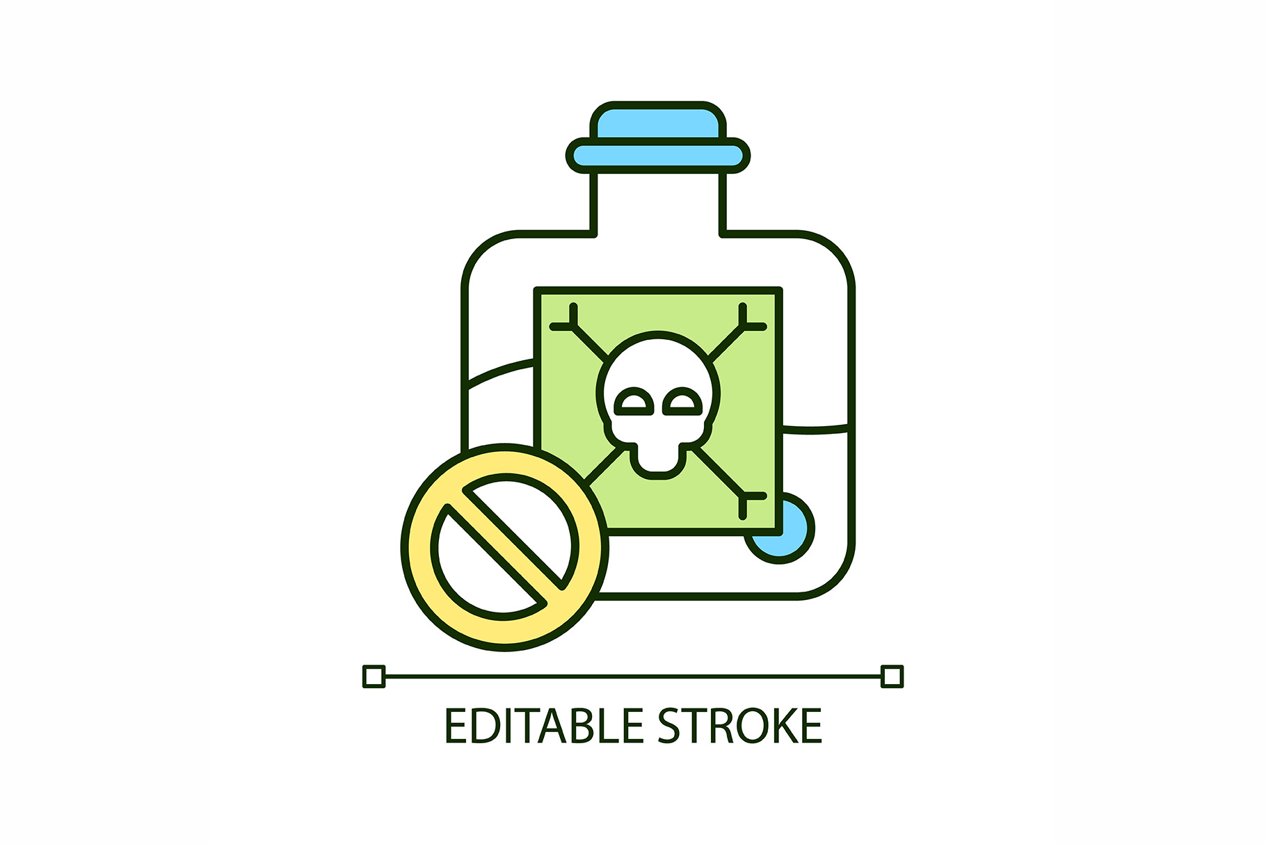 Poison liquid RGB color icon, an Outline Icon by IMG Visuals