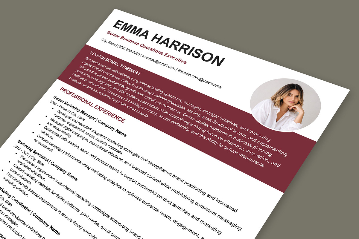 Resume Template, a Resume Template by Anjum Ilyas (Photo 5 of 6)