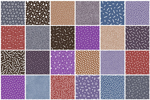 Color seamless modern retro patterns, a Pattern Graphic by ExpressShop
