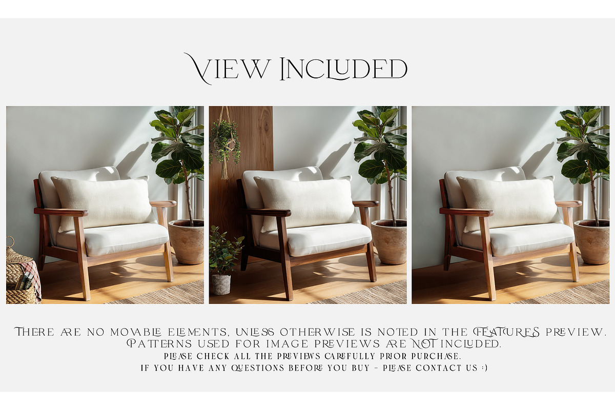 Armchair Upholstery & Pillow Mockups, a Mockup by mock-ups (Photo 2 of 22)