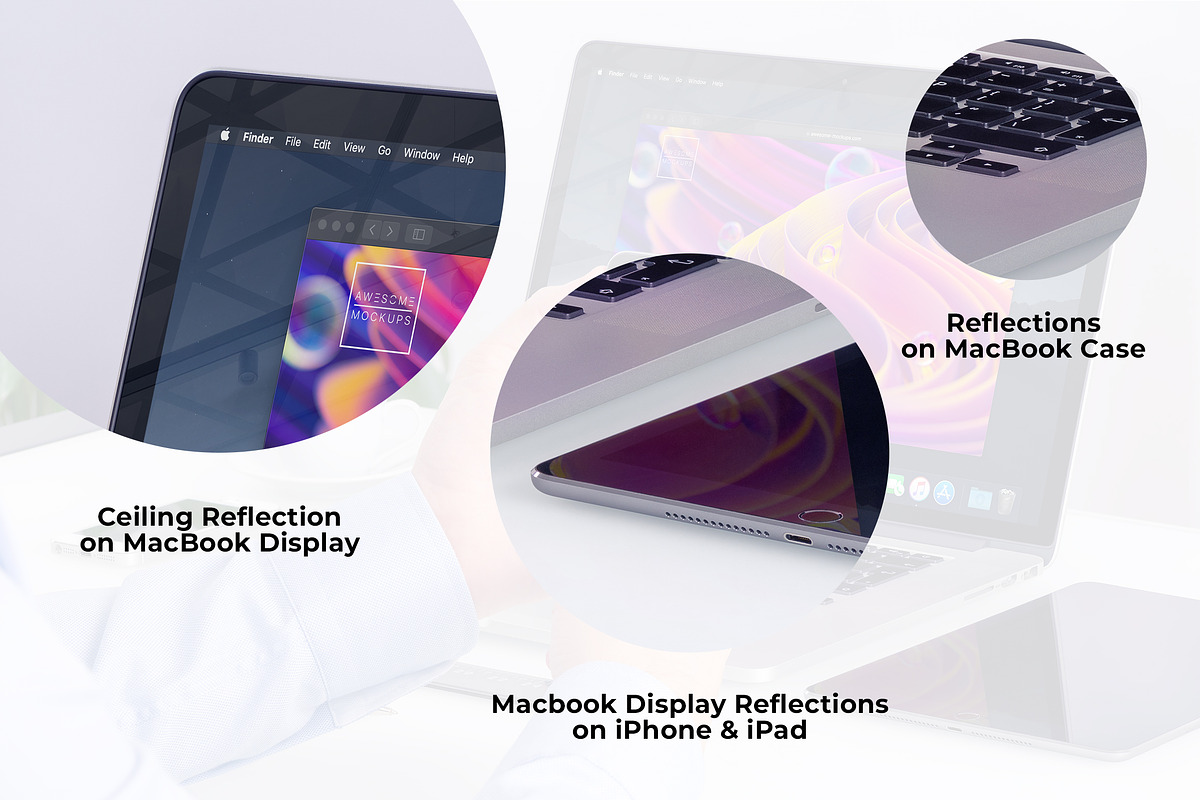 MacBook Pro Office Mockups, an iPhone Mockup by Mockups & Illustrations (Photo 6 of 11)
