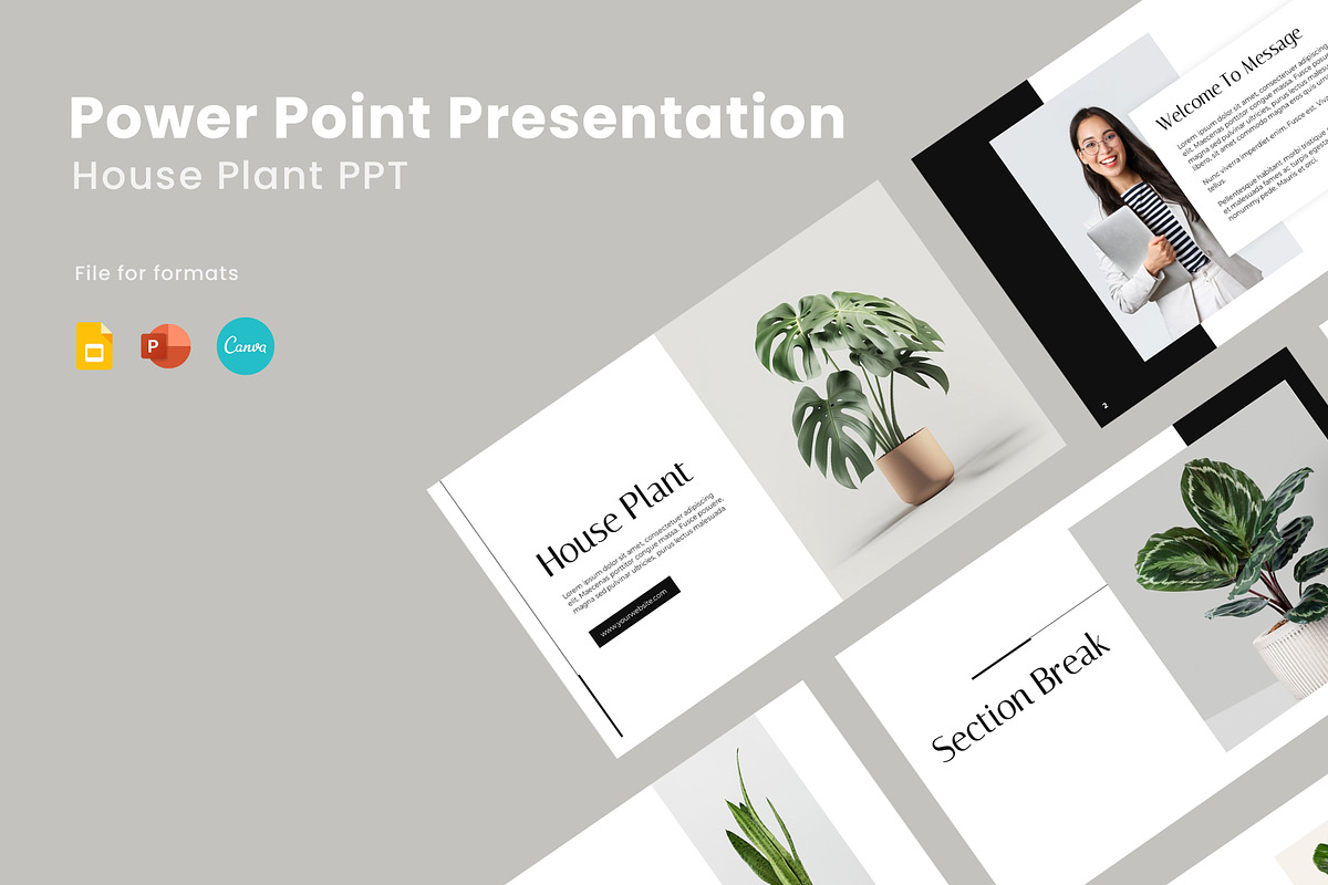 House Plant Presentation, a Presentation Template by Recreative (Photo 1 of 6)