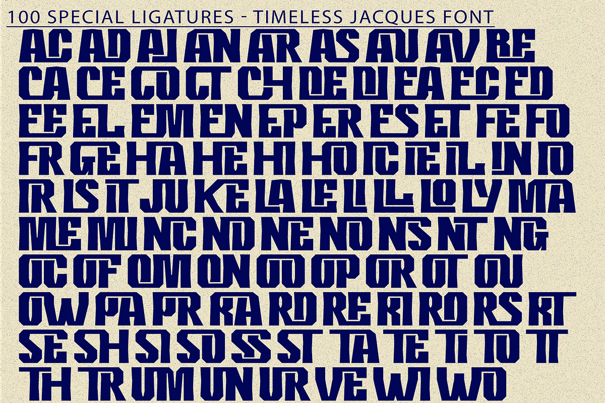 Timeless Jacques - Retro Futuristic, a Sans Serif Font by 177Studio (Photo 7 of 8)