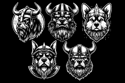 Dog Viking Warriors
