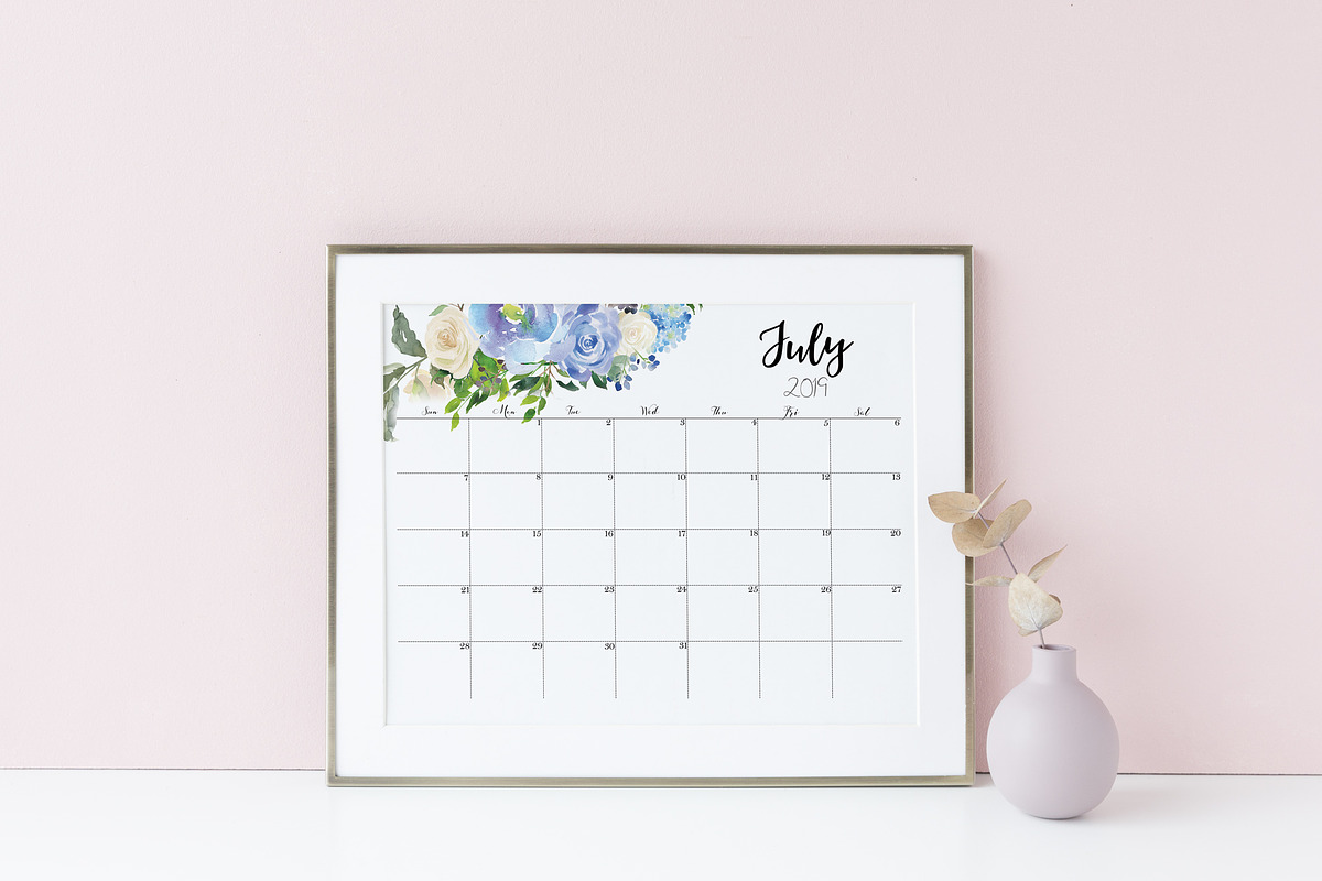 Large Calendar 2019 Printable PDF, a Stationery Template by EasyLifePlanners (Photo 4 of 11)