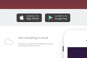 Cool App PSD HTML Template