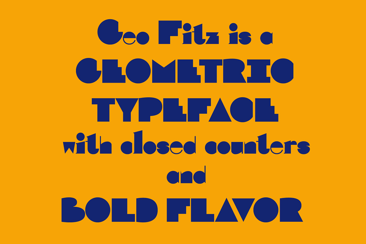 Geo Fitz - geometric font, a Sans Serif Font by Font Infusions (Photo 2 of 14)