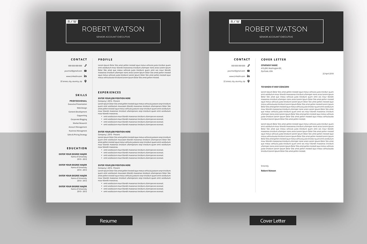 Resume / CV, a Resume Template by SlideCo (Photo 3 of 6)