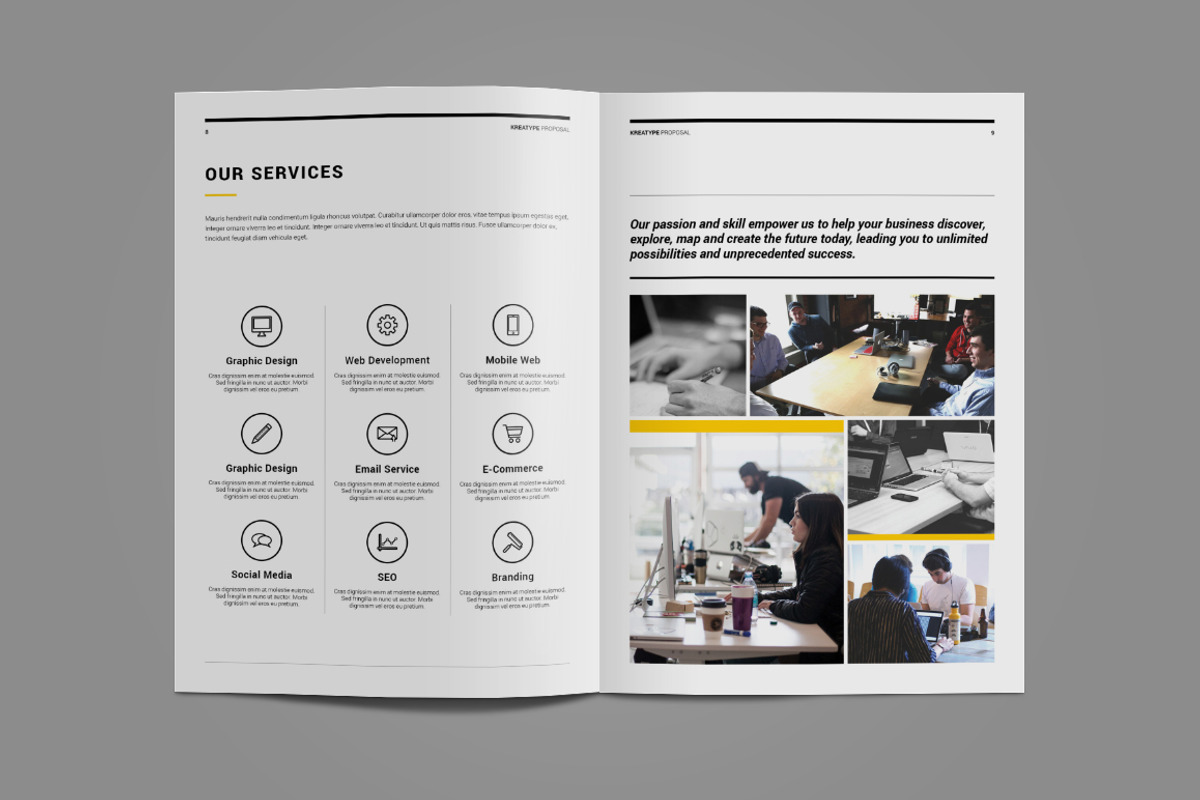 Kreatype Proposal, a Brochure Template by Kreatype Studio (Photo 10 of 20)