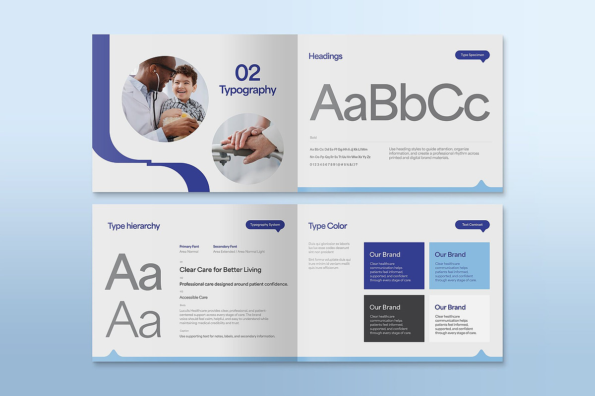 Healthcare Brand Guidelines Template, a Brochure Template by BrandPacks (Photo 5 of 8)