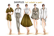 Runway Poses Croquis Pack, a Person Illustration by Art by Lin (Thumbnail 4 of 4)