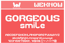 Gorgeous Smile font