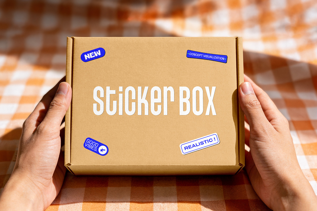 Product Sticker Mockups Pack, a Packaging Mockup by RamStudio2 (Photo 13 of 14)