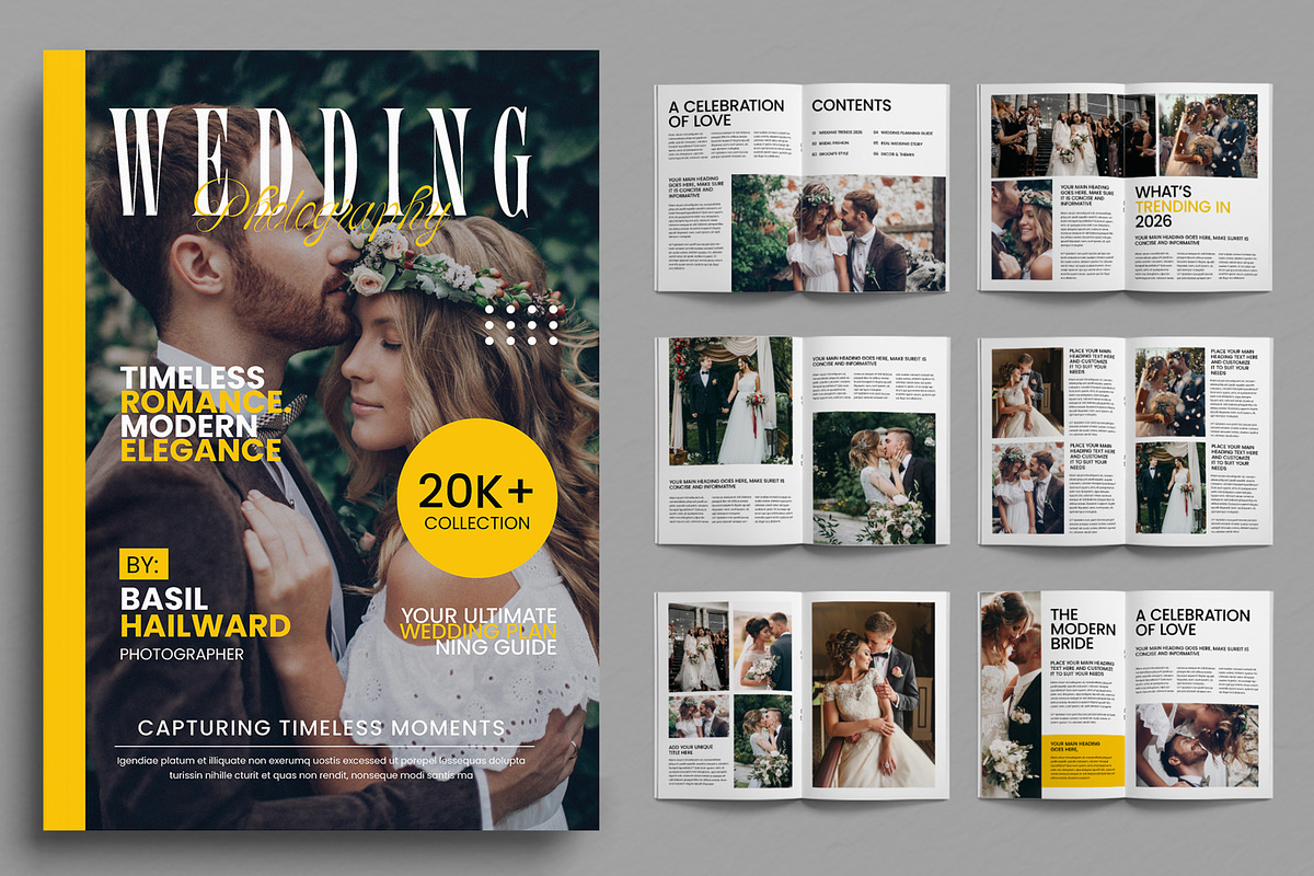 Wedding Photography Template, a Magazine Template by ContestDesign (Photo 1 of 3)