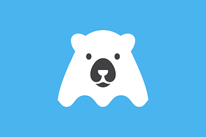 polar bear cute mascot modern logo, a Branding & Logo Template by devastd