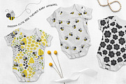 Busy Bees Baby Vector Patterns, a Pattern Graphic by Wild Twig Co (Thumbnail 4 of 9)