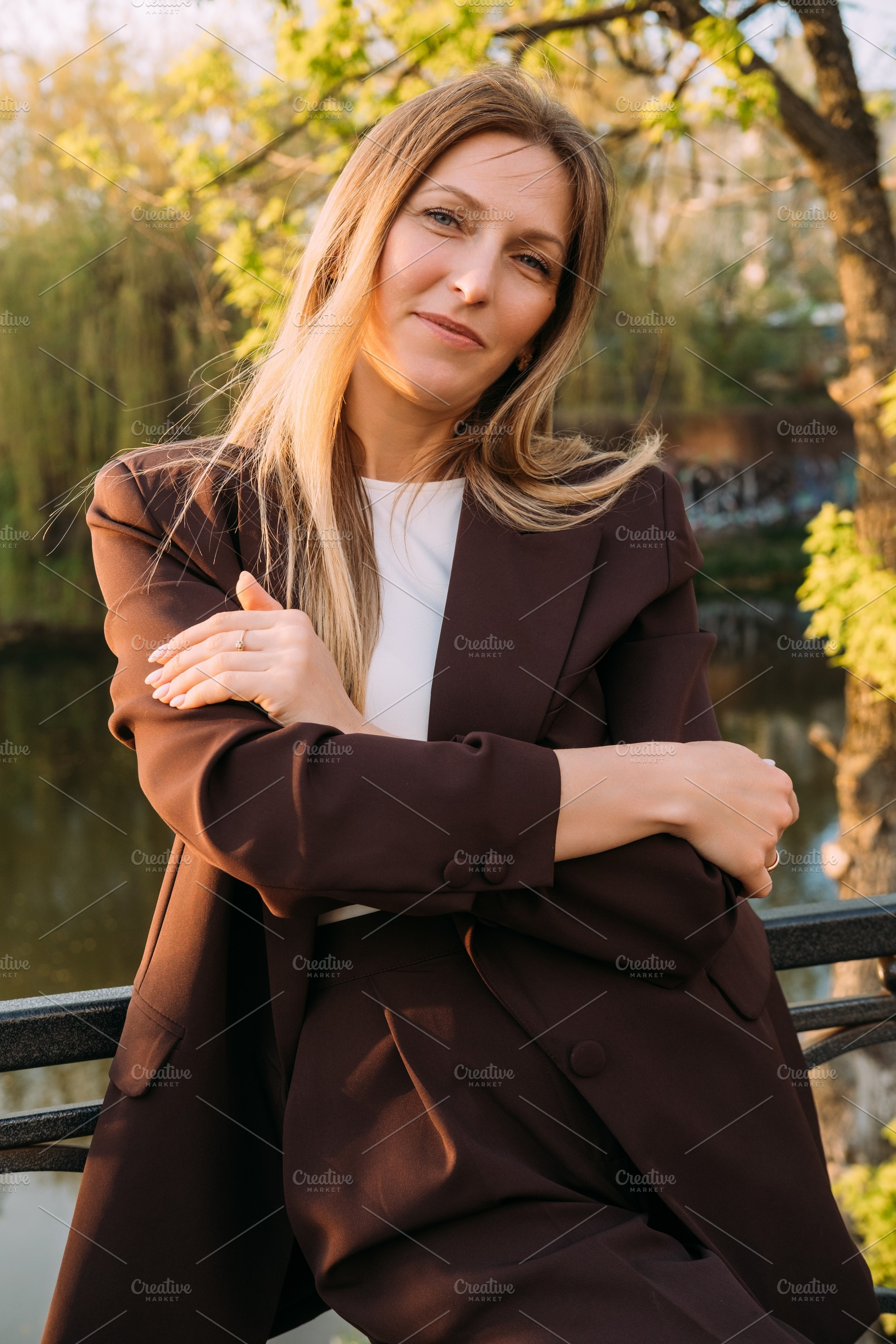 Woman portrait outdoor leisure sunny day park, a Person Photo by Photo Drive Studio