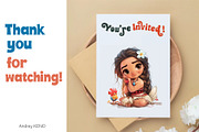Cartoon Baby Princess.TShirt Sticker, an Animal Illustration by KENO Mascots (Thumbnail 11 of 11)