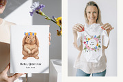 Petite Bunnies & Spring Wildflowers, a Seasonal Illustration by Catch the Dream Art (Thumbnail 5 of 14)