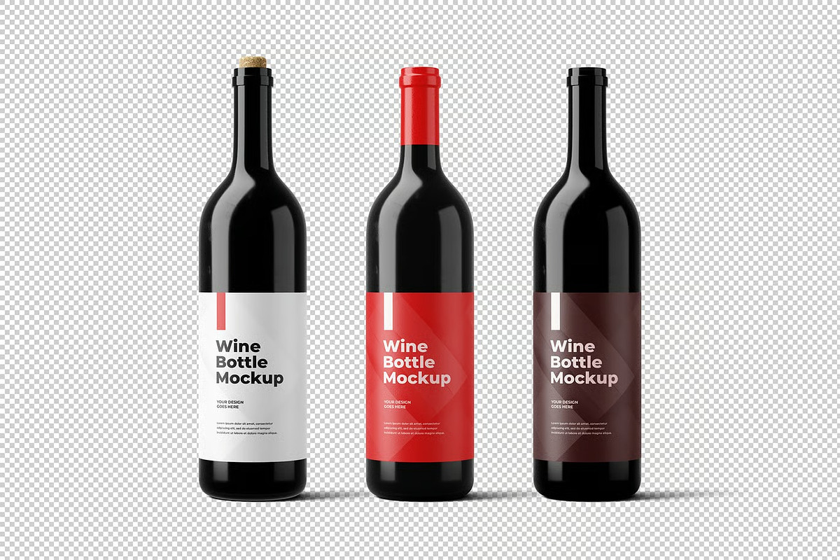 Wine Bottle Mockup, a Product Mockup by zpackcreative (Photo 3 of 4)