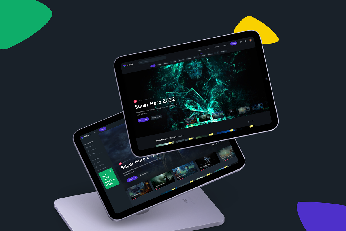 Vimall Website Movies & TV Shows, a Wireframe Template by No.13 (Photo 5 of 8)
