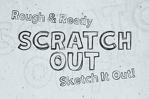 Scratchout - Hand-Drawn Typeface