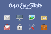 640 Flat icons+PixelDropr, an Icon by EpicShop (Thumbnail 1 of 5)