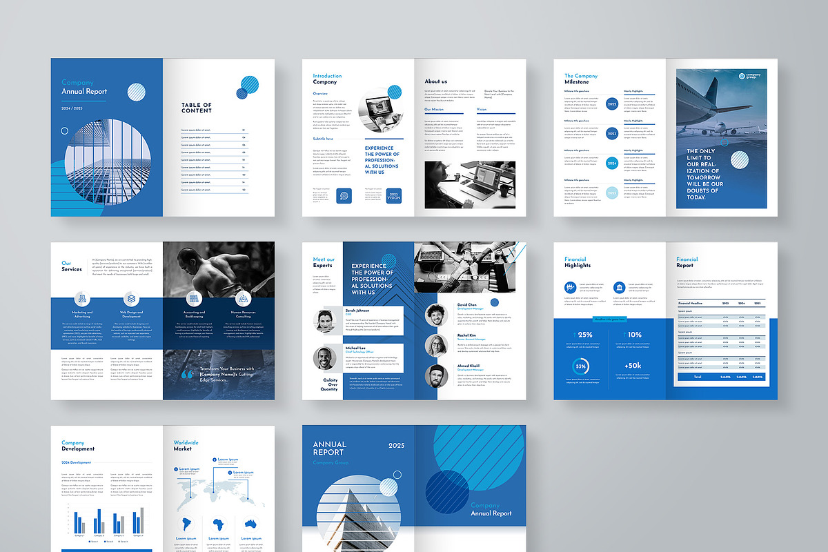 Annual Report | 16 Pages, a Brochure Template by BrochuresFactory (Photo 4 of 7)