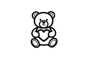 Cute Teddy Bear Love Vector Bundle, an Illustration by Designs_River (Thumbnail 13 of 51)