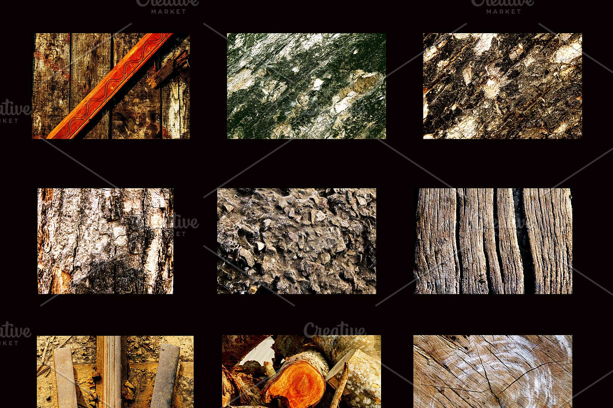 50 Wood & Tree Textures Bundle Pack preview 2