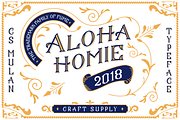 CS Mulan Font + Ornaments, a Serif Font by Craft Supply Co. (Thumbnail 1 of 6)