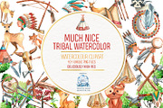 101 TRIBAL NATIVE AMERICAN CLIPART, an Illustration by LilyBoo Clipart (Thumbnail 1 of 6)