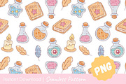 Cute Seamless Pattern Pastel Magic, a Texture Illustration by CpSnowy (Thumbnail 2 of 5)