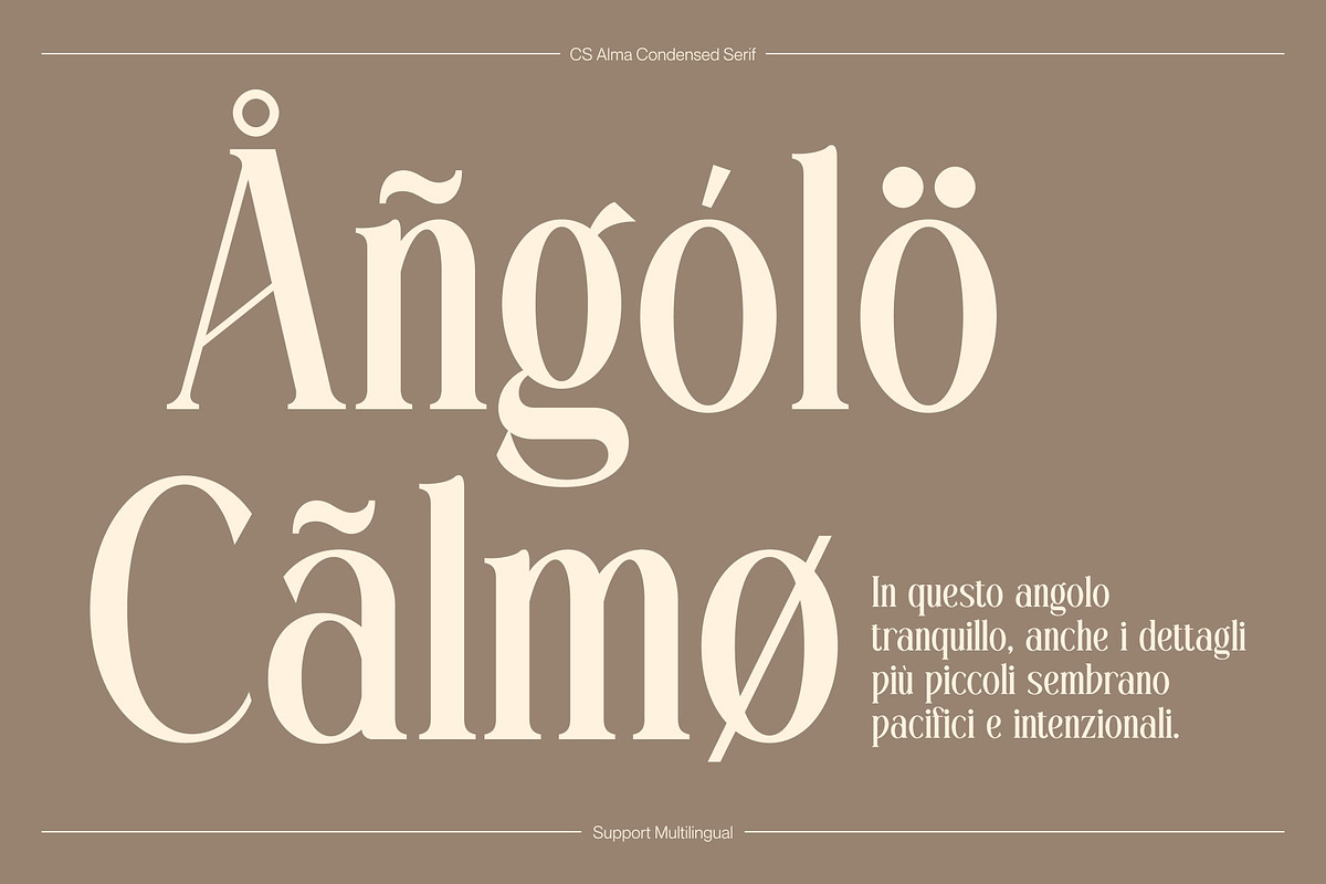 CS Alma – Condensed Font, a Serif Font by Craft Supply Co. (Photo 6 of 8)