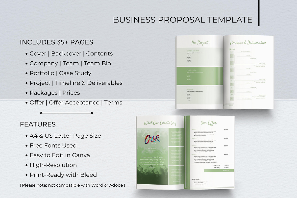 Business Proposal Template 35+ Pages preview 2