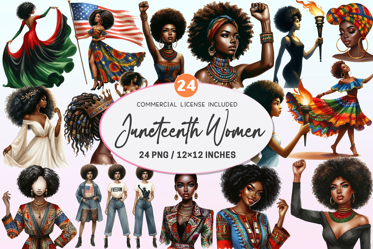 Juneteenth Black Women Sublimation, a Graphic by CitraGraphics (Photo 1 of 4)