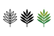 Fern Leaf Vector Design, a Solid Icon by Artonix (Thumbnail 2 of 2)