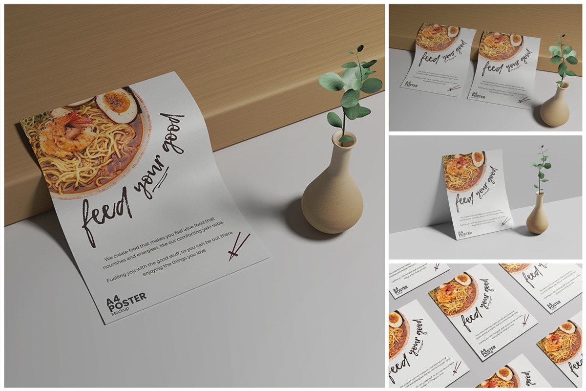 A4 Poster Mockup, a Print Template by Indah (Photo 7 of 7)