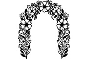 Floral HeartWreath Black Silhouet, a Person Illustration by Designer_Momina (Thumbnail 16 of 20)