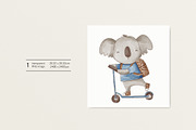 Koala in a blue t-shirt, a Pattern Graphic by Olena Kuznietsova (Thumbnail 3 of 10)