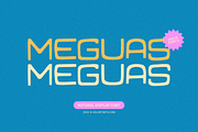 Meguas, a Sans Serif Font by 24Design Studios (Thumbnail 1 of 9)