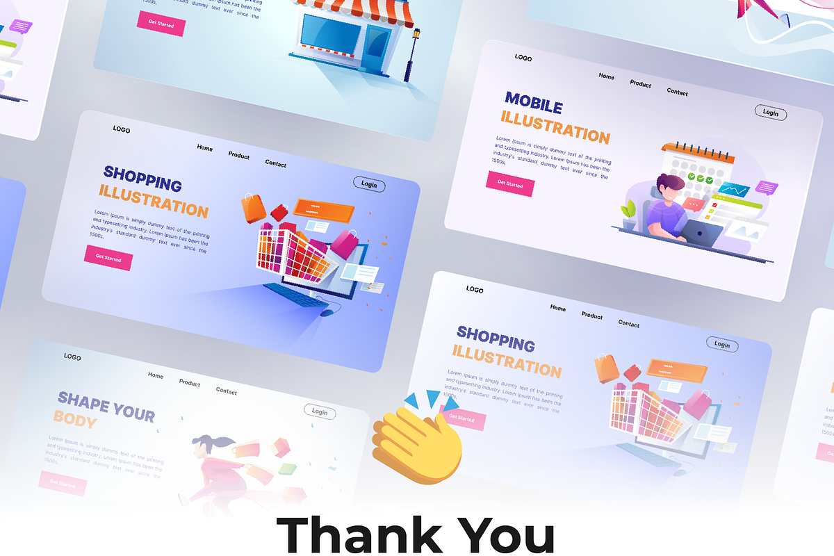 Modern Illustration Landing Page, a Landing Page Template by Pixel Blend (Photo 4 of 7)
