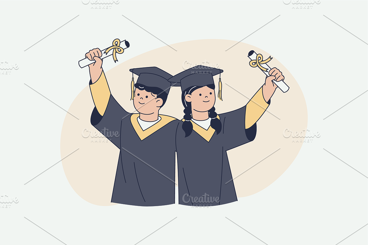Student Graduation Illustration, an Object Graphic by Jump Studio (Photo 14 of 14)